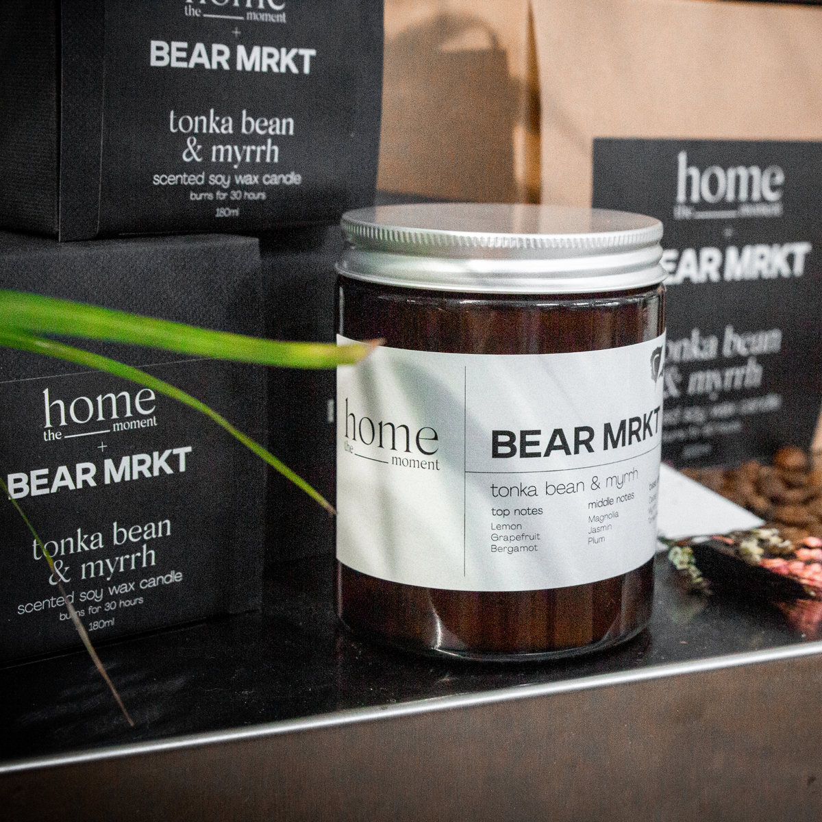 Tonka Bean &amp; Myrrh Candle - Bear Mrkt x The Home Moment