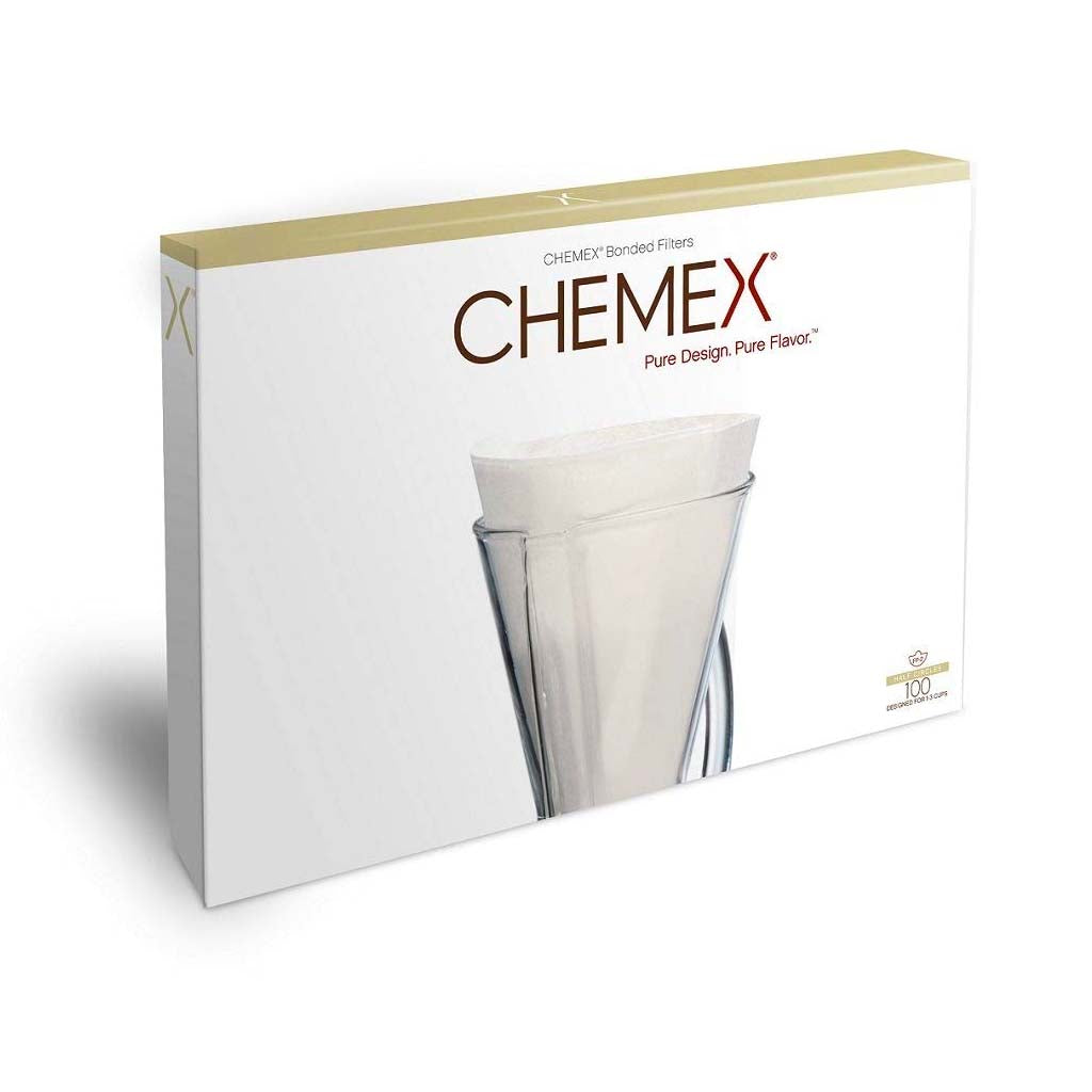 Chemex unfolded half moon filters - box of 100 (FP-2)