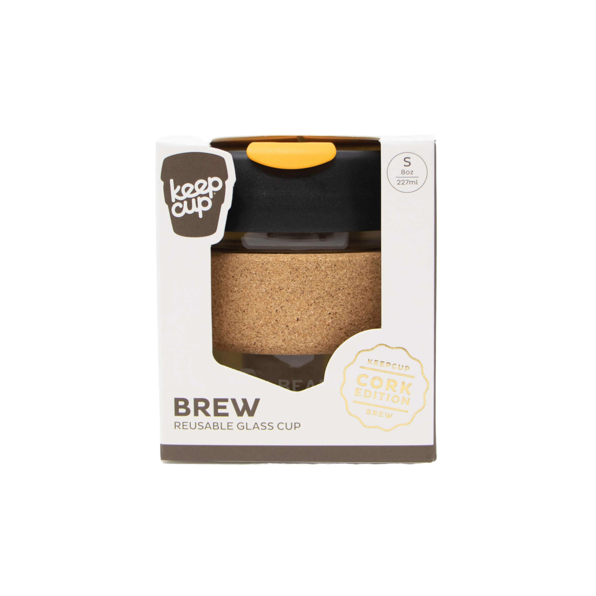 Keepcup 8oz Glass w/Cork Band